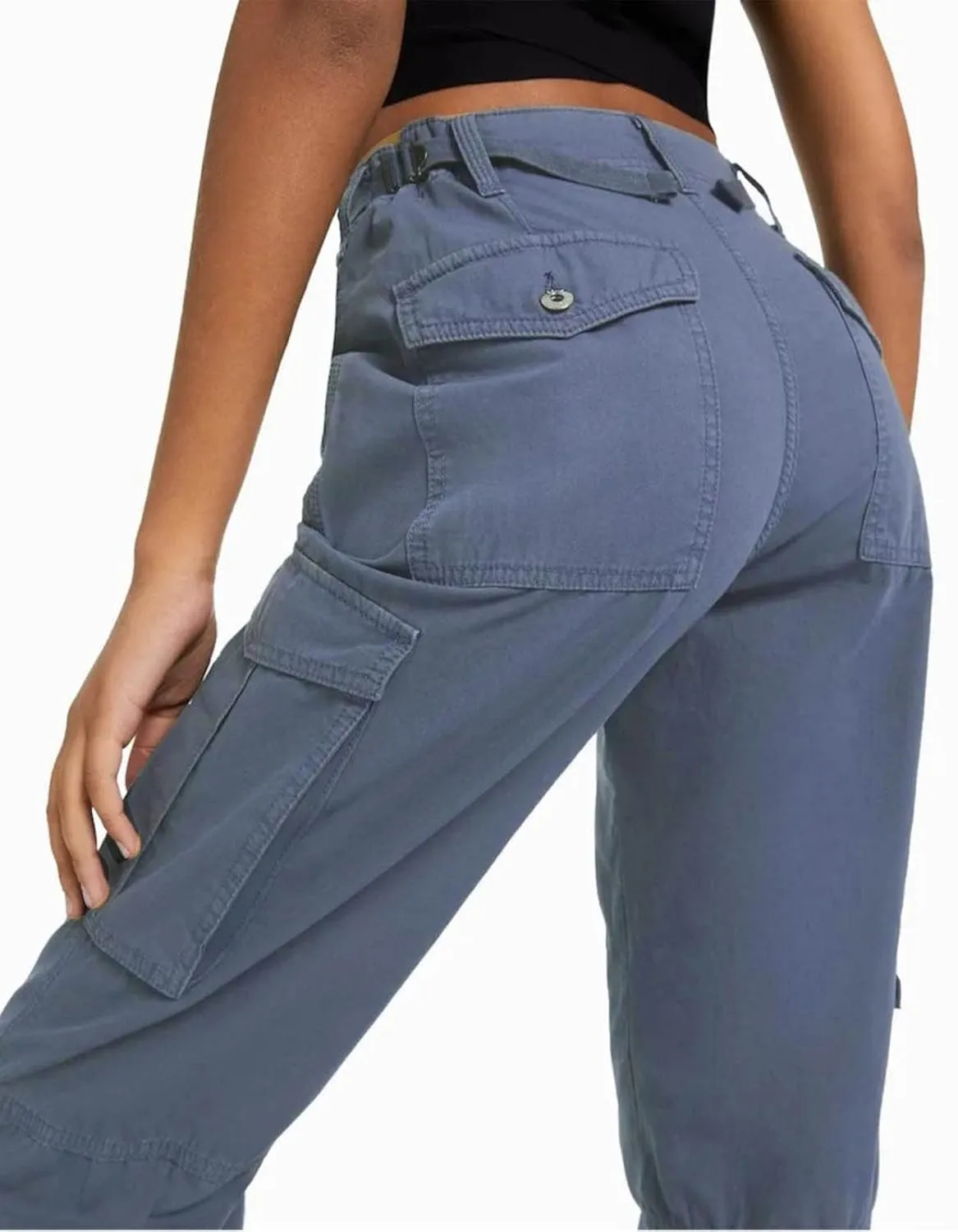 Womens Wide Leg Sweatpants Winter Streetwear Outfits Thermal with Pockets Elastic Waist Fleece Lined
