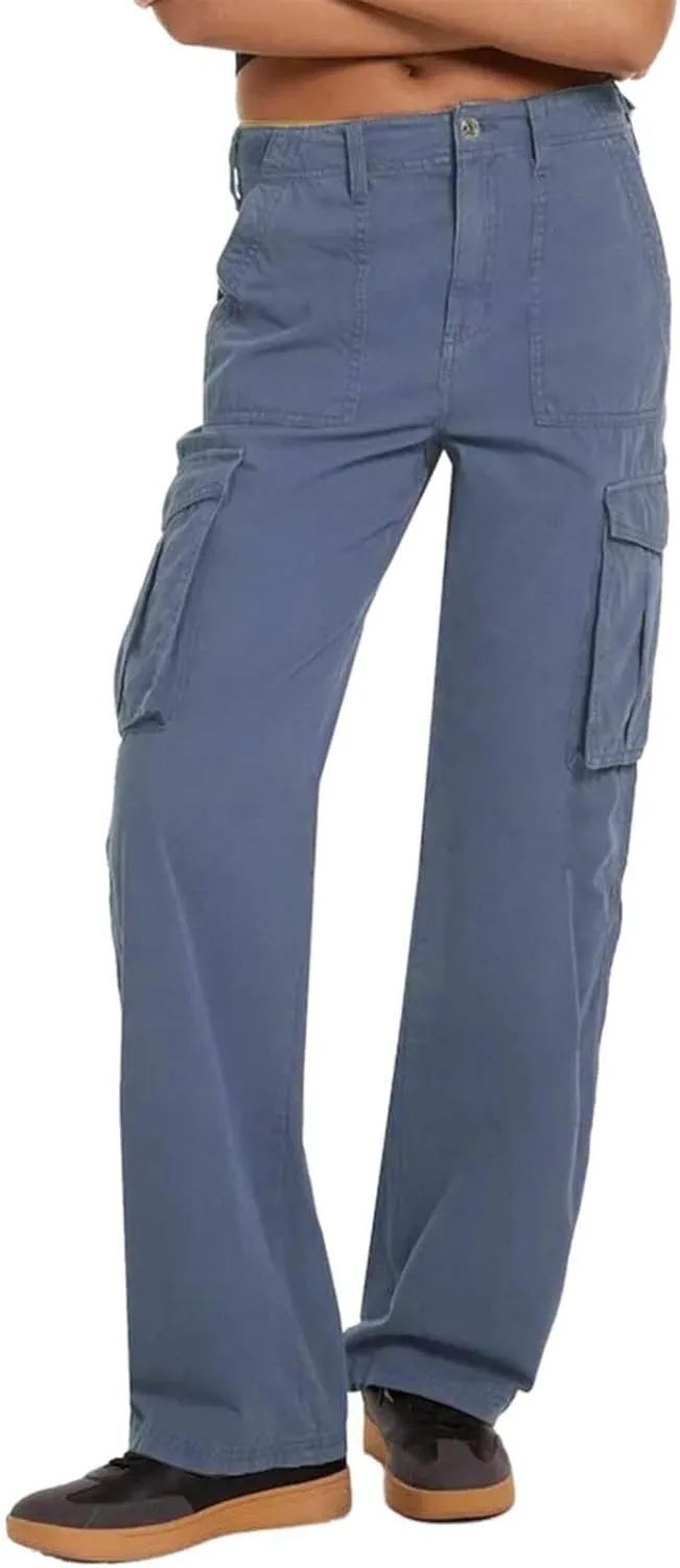 Womens Wide Leg Sweatpants Winter Streetwear Outfits Thermal with Pockets Elastic Waist Fleece Lined