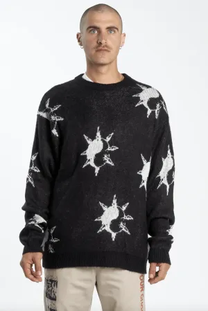 WORSHIP SUPPLIES DESTINO KNITTED CREW - BLACK