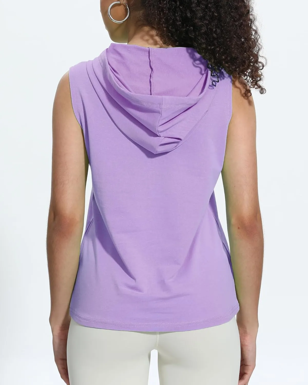 Xeoxarel Women's Sleeveless Tank Top Hoodies Vest with Pockets (S-XL)