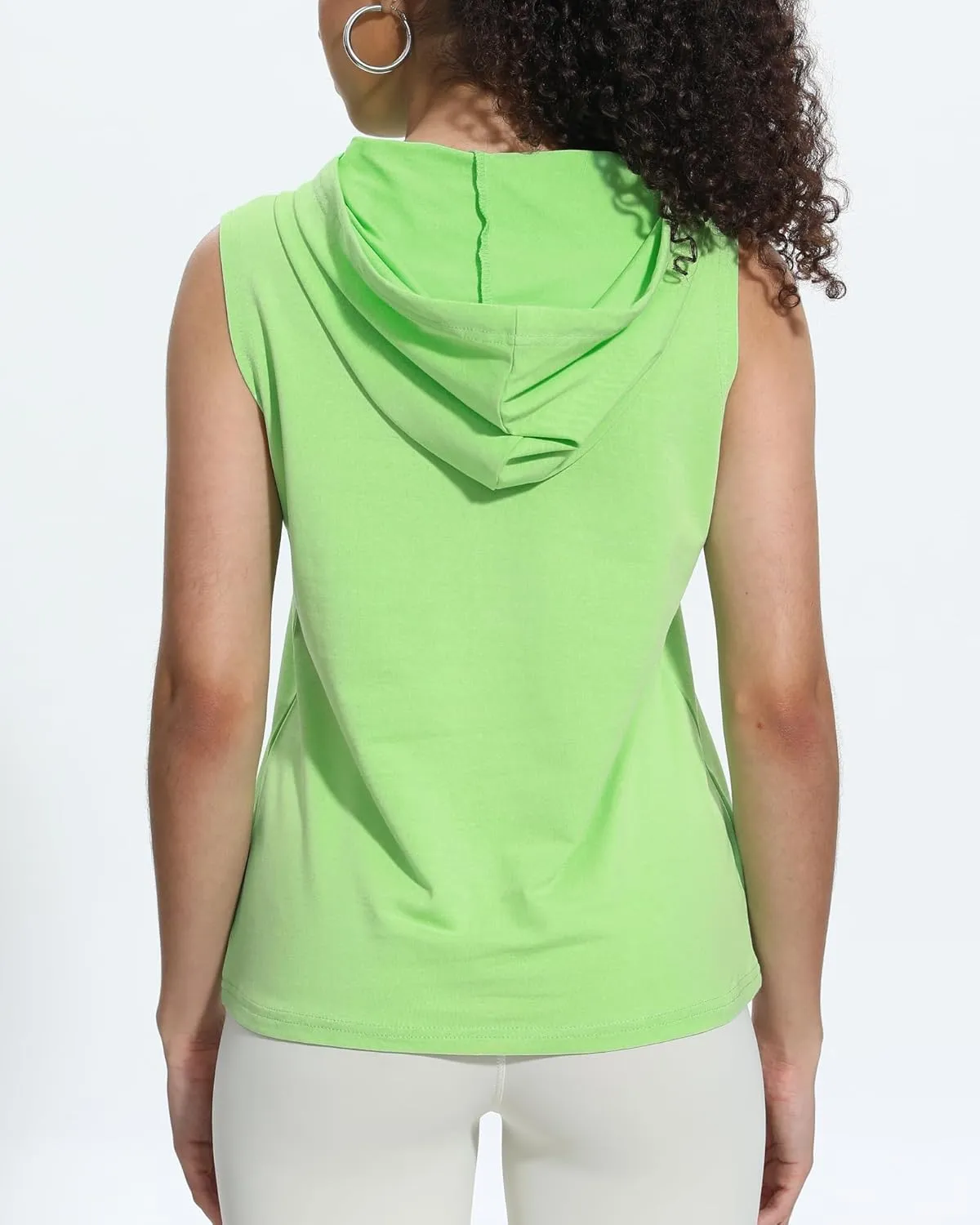 Xeoxarel Women's Sleeveless Tank Top Hoodies Vest with Pockets (S-XL)