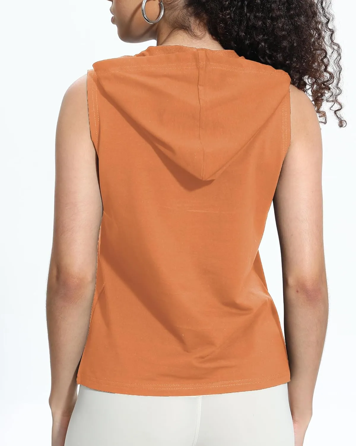 Xeoxarel Women's Sleeveless Tank Top Hoodies Vest with Pockets (S-XL)