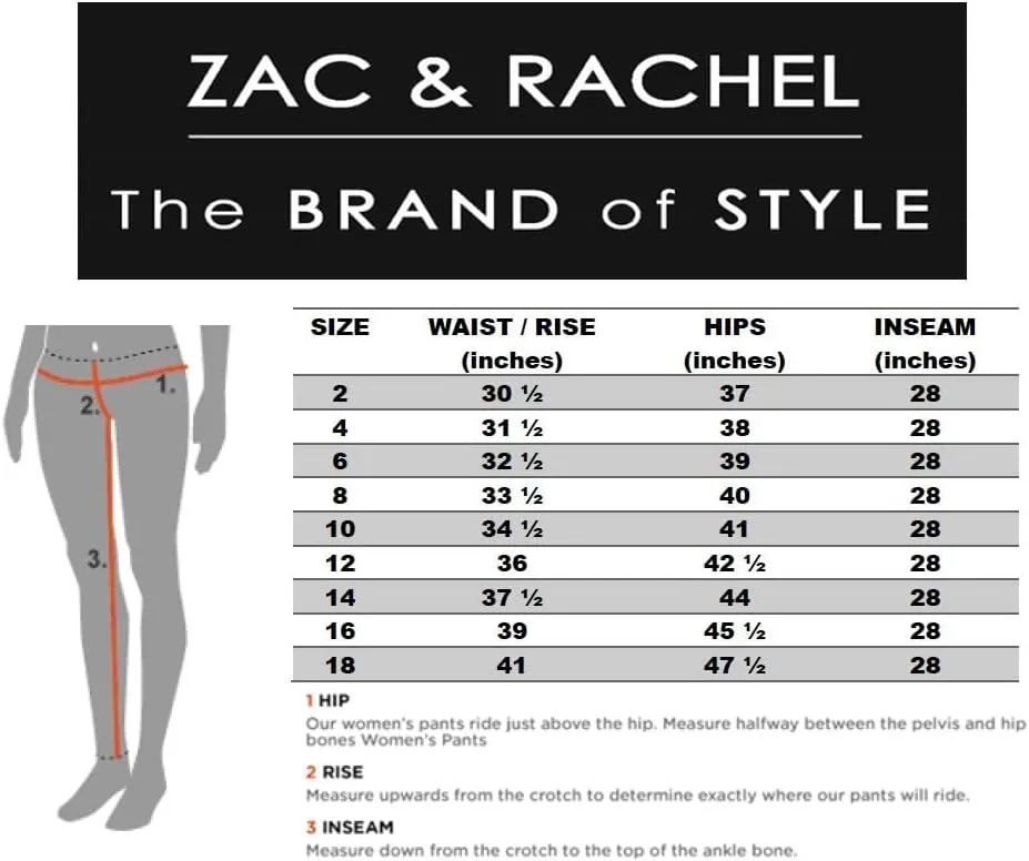 Zac & Rachel Women's Pull-on Ankle Pants with Band