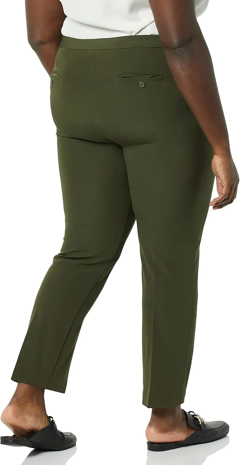 Zac & Rachel Women's Pull-on Ankle Pants with Band