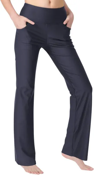 Zeronic Bootcut Yoga Pants for Women with Pockets High Waisted Workout Running Pants Tummy Control Long Bootleg Work Pants