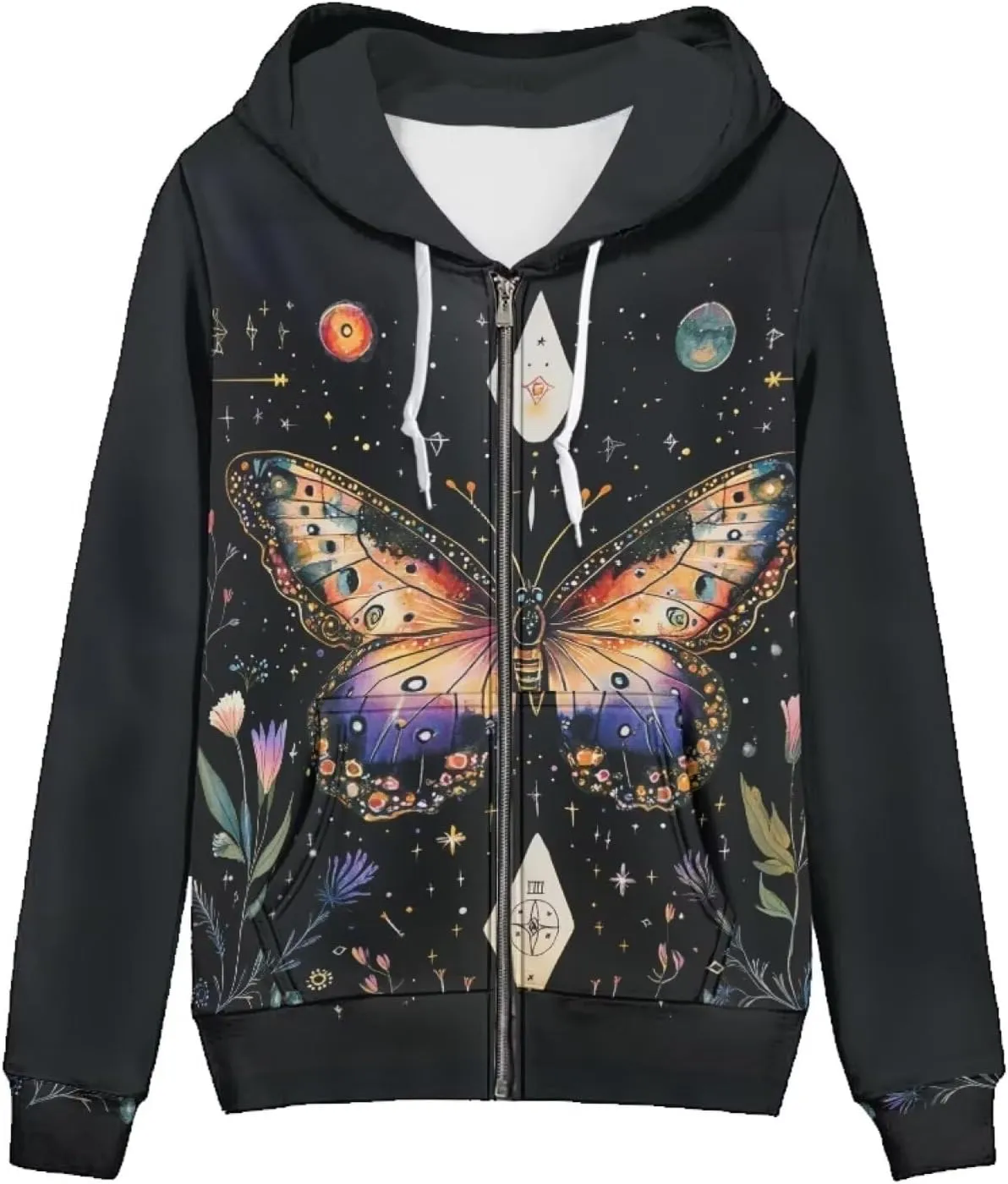 Zipper Hoodies for Women Trendy Lightweight Hoodie Women Hooded Sweatshirt Jacket