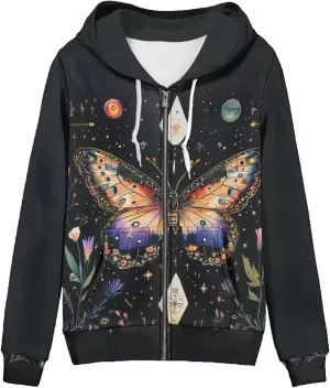 Zipper Hoodies for Women Trendy Lightweight Hoodie Women Hooded Sweatshirt Jacket