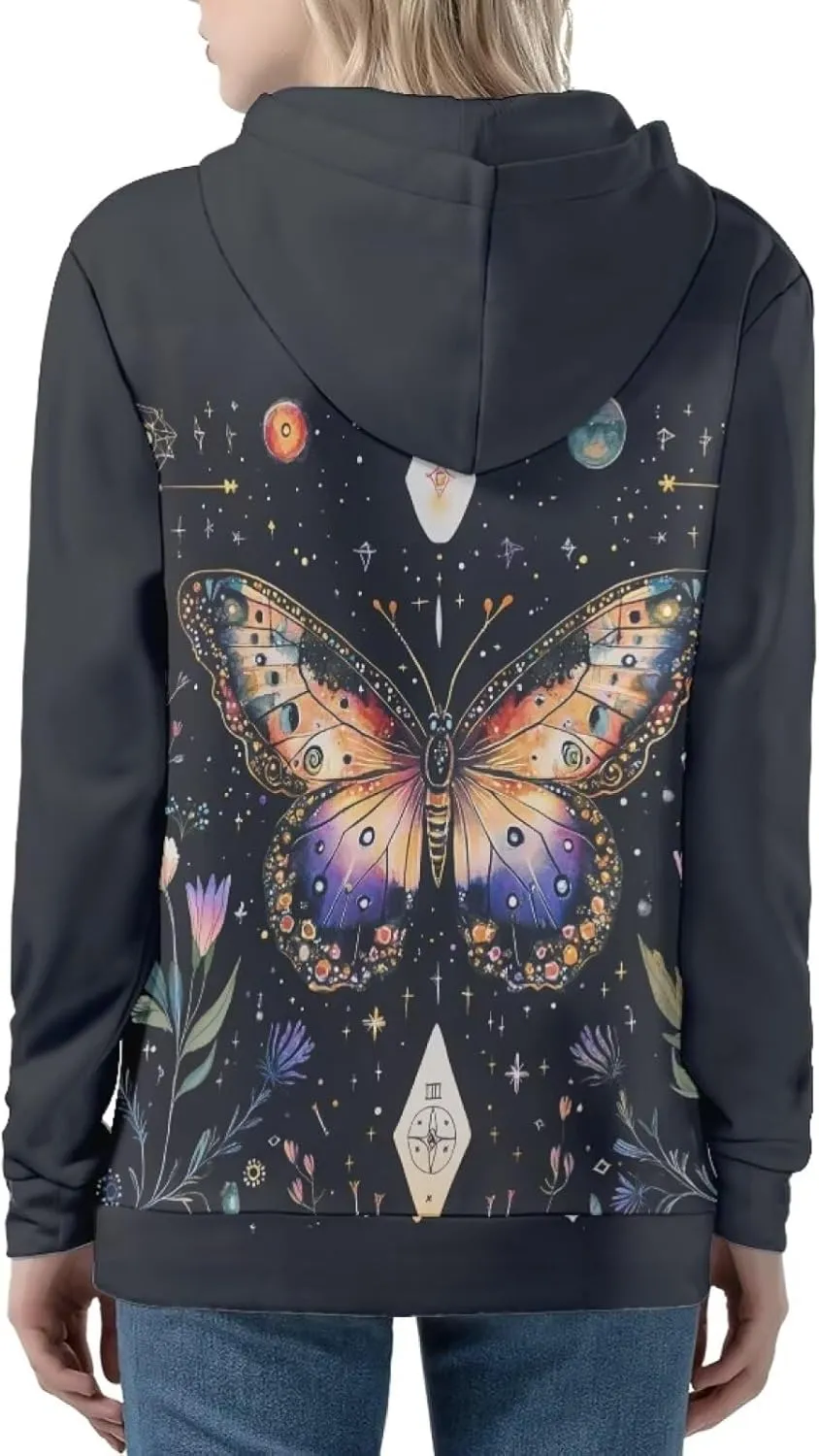 Zipper Hoodies for Women Trendy Lightweight Hoodie Women Hooded Sweatshirt Jacket